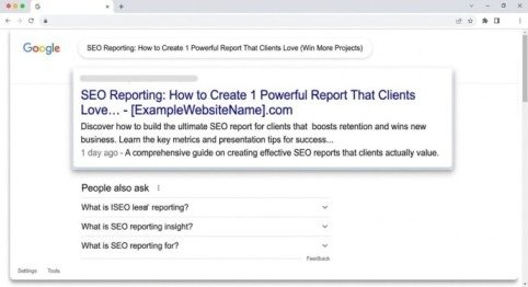 SEO Reporting